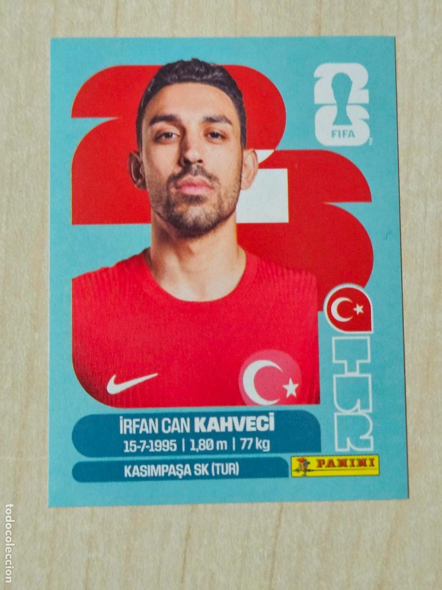 Cromos de f&uacute;tbol: CROMO TUR15 TUR 15 KAHVECI TURQUIA - MUNDIAL FIFA WORLD CUP 2026 STICKER PANINI SIN PEGAR