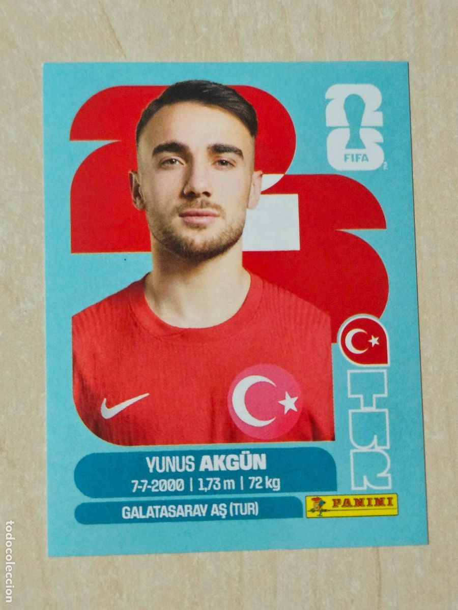 Cromos de f&uacute;tbol: CROMO TUR16 TUR 16 YUNUS AKGUN TURQUIA - MUNDIAL FIFA WORLD CUP 2026 STICKER PANINI SIN PEGAR