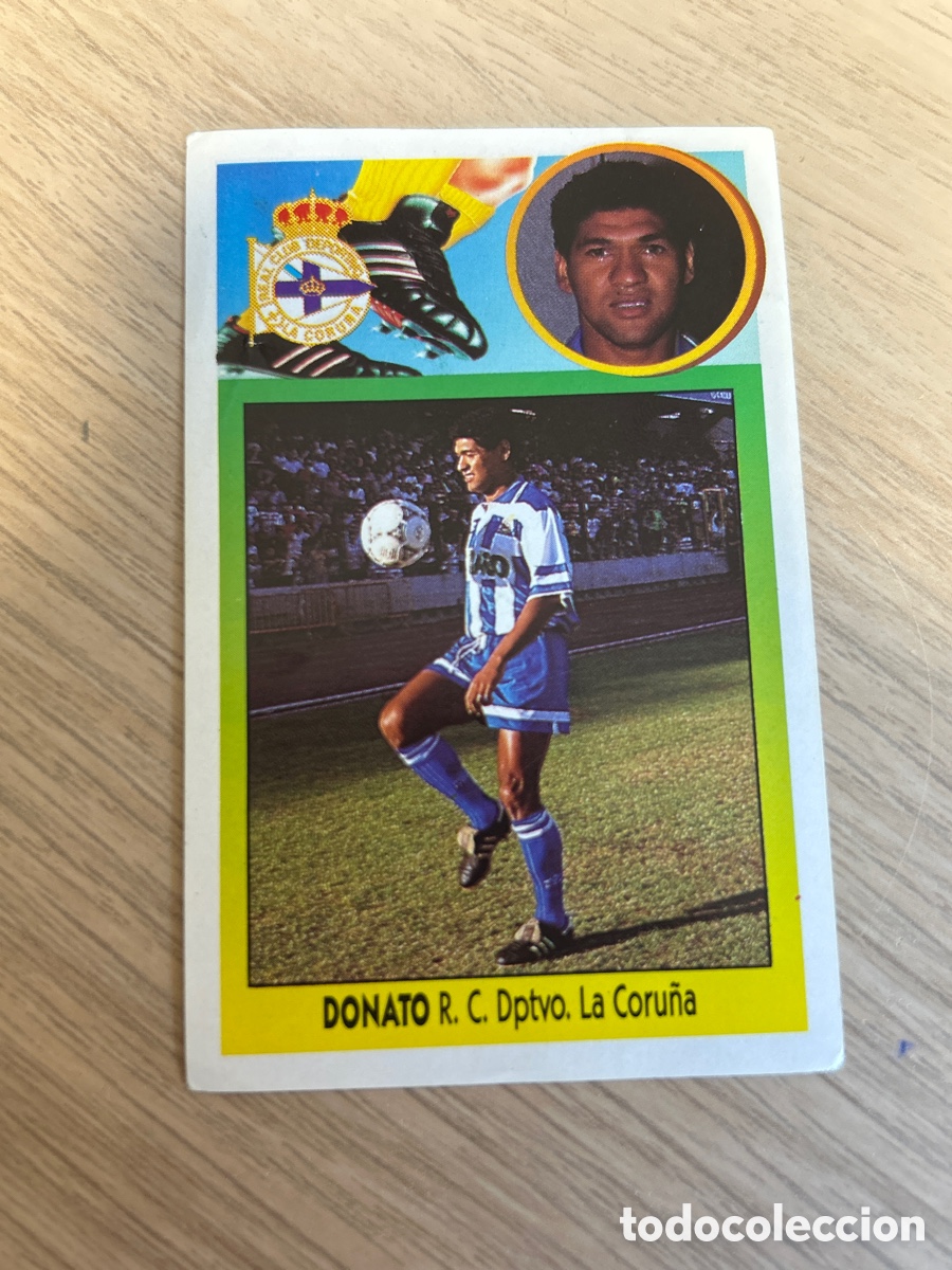 Cromos de f&uacute;tbol: DONATO DEPORTIVO DE LA CORU&Ntilde;A COLOCA ADHESIVO LIGA ESTE 1993 1994 93 94 NUNCA PEGADO SIN PEGAR