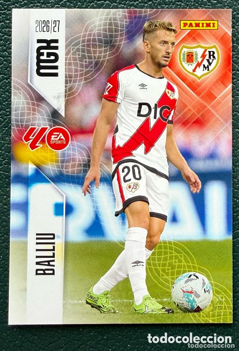 Cromos de f&uacute;tbol: 293 BALLIU RAYO VALLECANO FICHAS ALBUM MEGACRACKS 2026 2027 MGK 26 27
