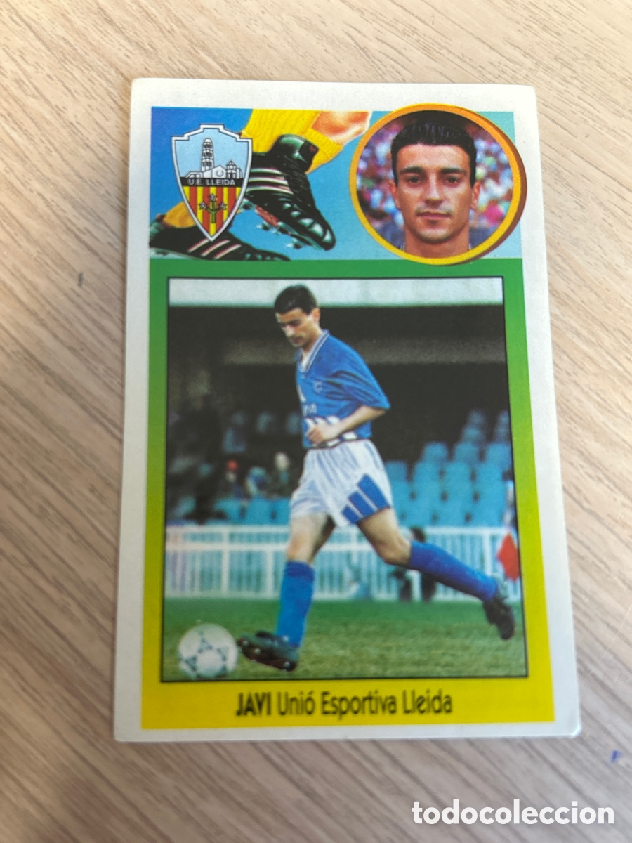 Cromos de f&uacute;tbol: JAVI U. D. LLEIDA COLOCA ADHESIVO LIGA ESTE 1993 1994 93 94 NUNCA PEGADO SIN PEGAR