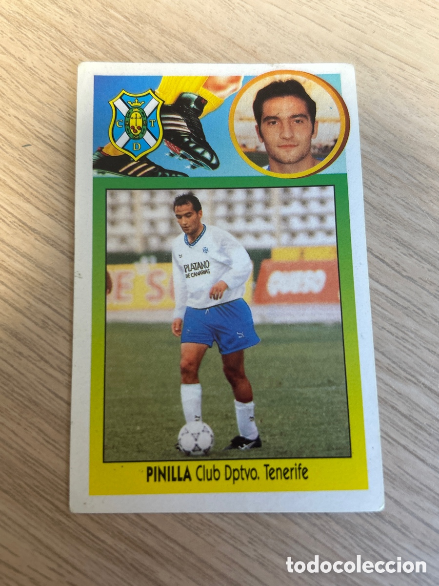 Cromos de f&uacute;tbol: PINILLA TENERIFE COLOCA ADHESIVO LIGA ESTE 1993 1994 93 94 NUNCA PEGADO SIN PEGAR