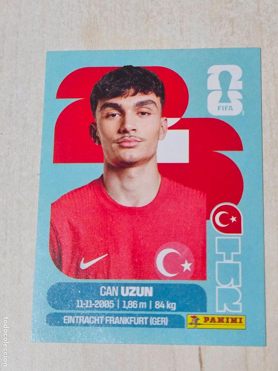 Cromos de f&uacute;tbol: CROMO TUR17 TUR 17 CAN UNZUN TURQUIA - MUNDIAL FIFA WORLD CUP 2026 STICKER PANINI SIN PEGAR