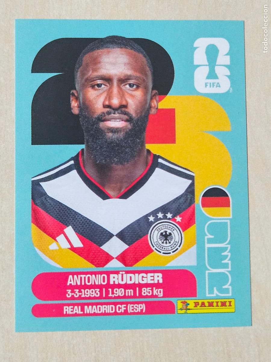 Football Stickers: CROMO GER6 GER 6 RUDIGER ALEMANIA - MUNDIAL FIFA WORLD CUP 2026 STICKER PANINI SIN PEGAR