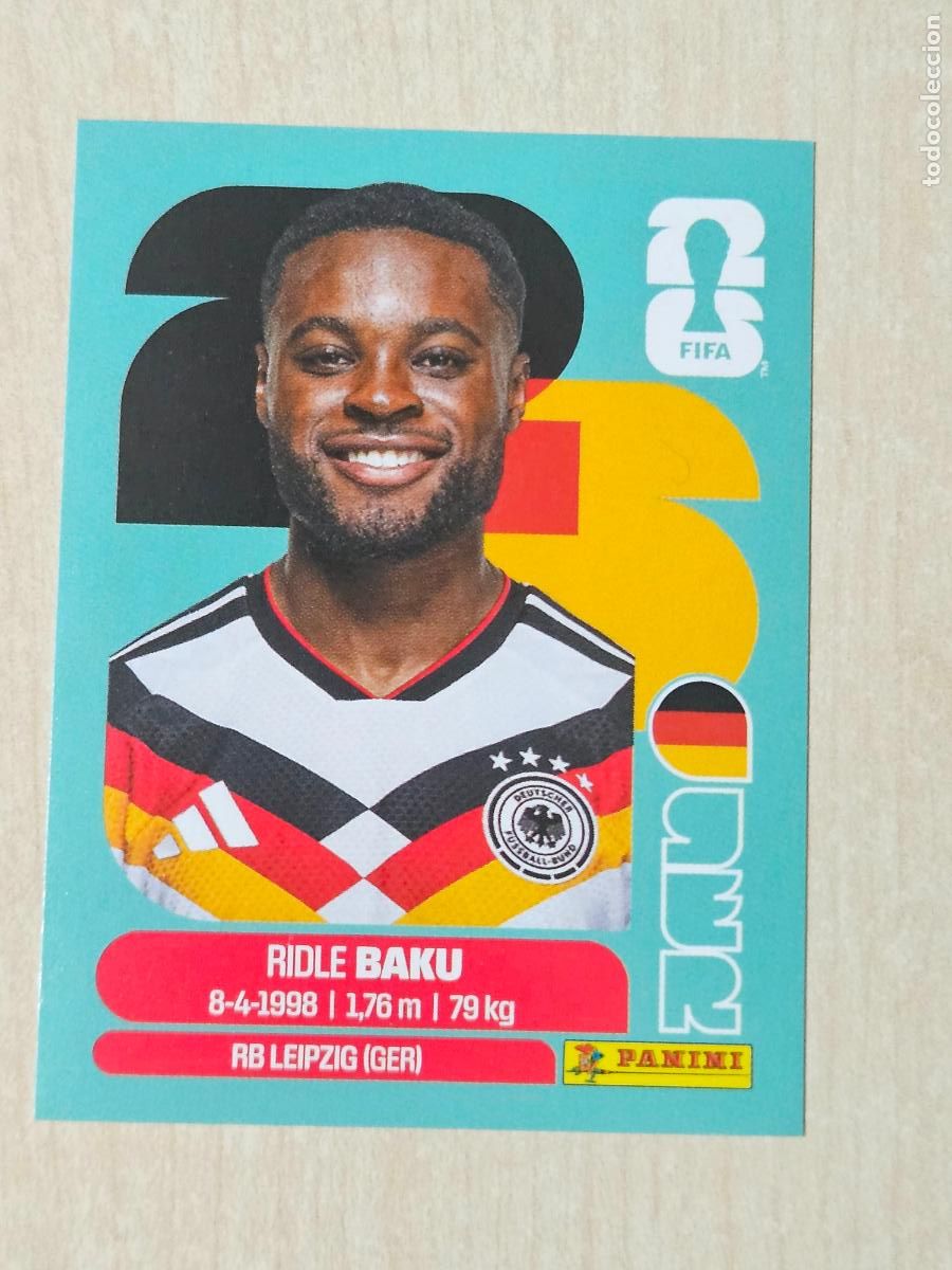 Football Stickers: CROMO GER8 GER 8 RIDLE BAKU ALEMANIA - MUNDIAL FIFA WORLD CUP 2026 STICKER PANINI SIN PEGAR