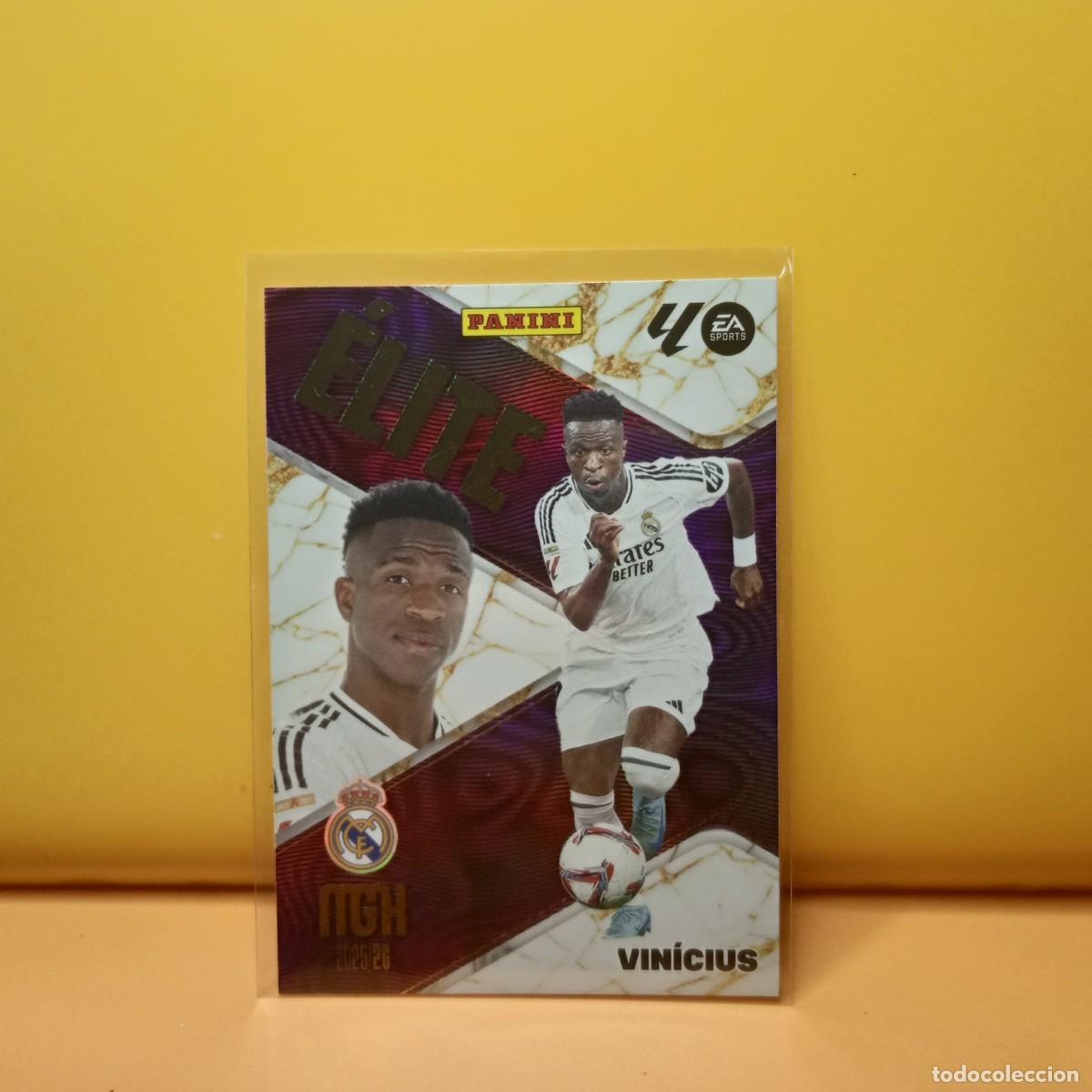 Cromos de f&uacute;tbol: MEGACRACKS 2025 2026 25 26 (&Eacute;LITE) REAL MADRID VIN&Iacute;CIUS 18