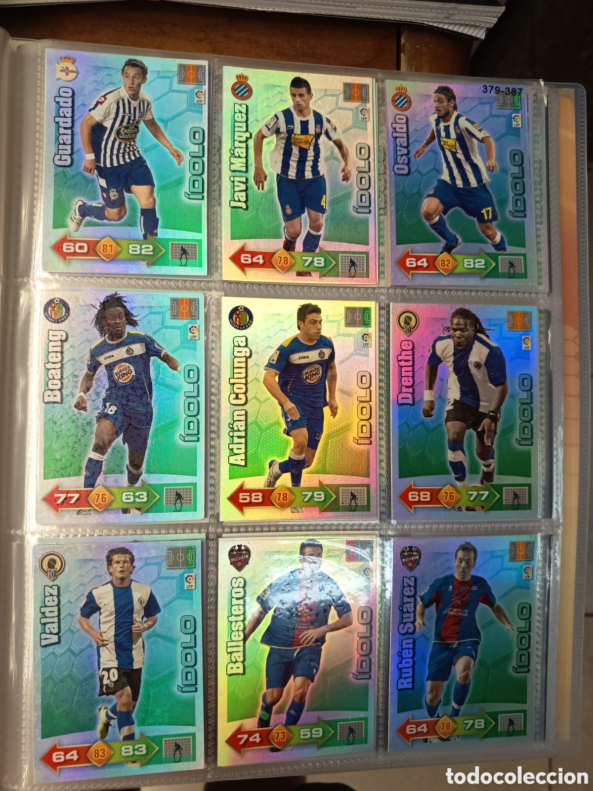 Cromos de f&uacute;tbol: ADRENALYN LIGA 2010 2011 IDOLO JAVI MARQUEZ ESPA&Ntilde;OL