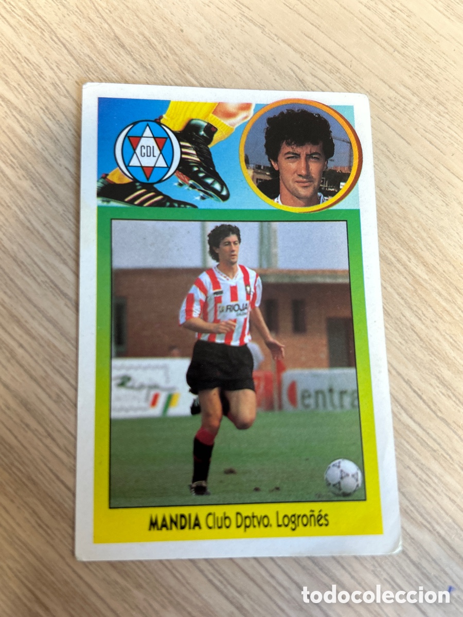 Cromos de f&uacute;tbol: MANDIA C. D. LOGRO&Ntilde;ES COLOCA ADHESIVO LIGA ESTE 1993 1994 93 94 NUNCA PEGADO SIN PEGAR