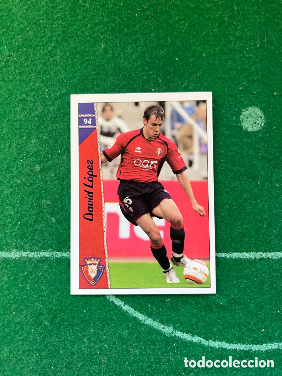 Cromos de Futebol: 94 DAVID L&Oacute;PEZ OSASUNA LAS FICHAS DE LA LIGA 2006 2007 MUNDICROMO