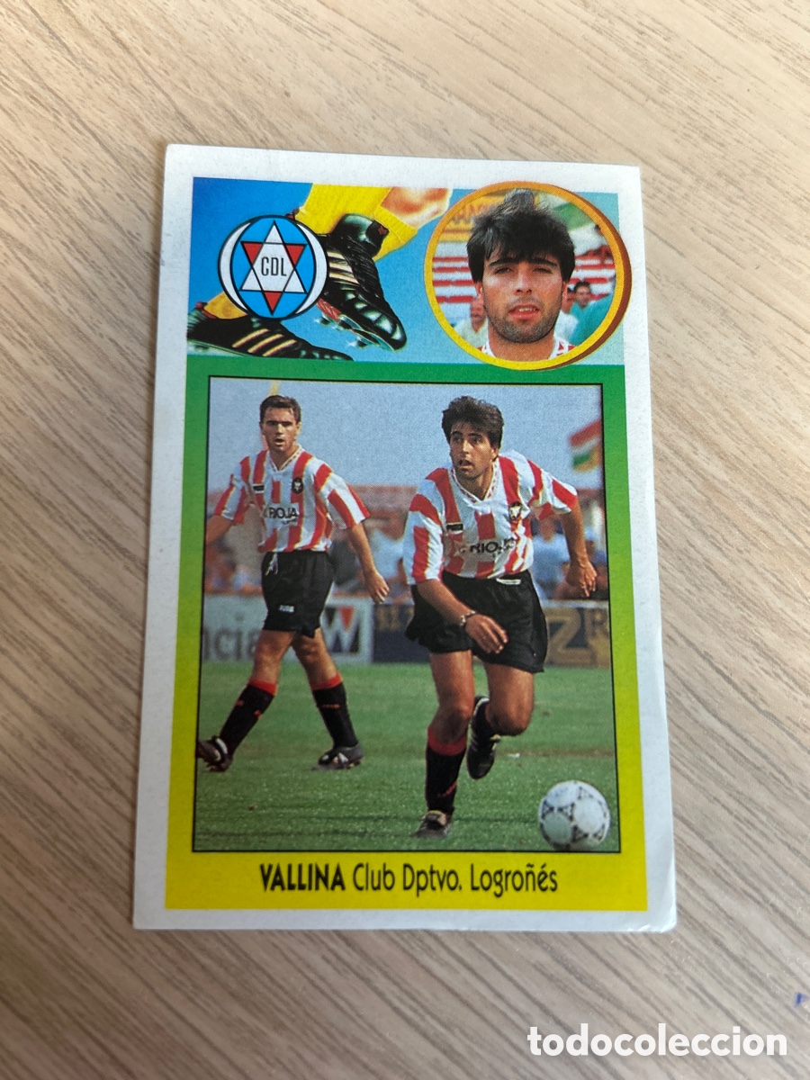 Football Stickers: VALLINA LOGRO&Ntilde;ES FICHAJE 32 ADHESIVO LIGA ESTE 1993 1994 93 94 NUNCA PEGADO SIN PEGAR