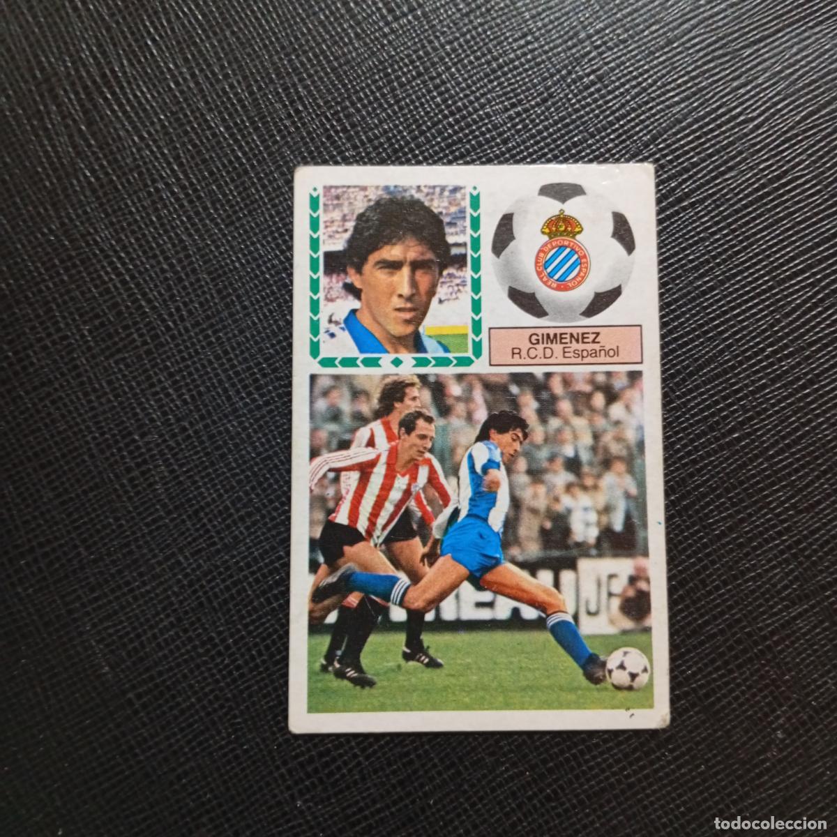Football Stickers: GIMENEZ ESPA&Ntilde;OL ESTE 1983 1984 CROMO 83 84 FUTBOL - SIN PEGAR - A91 PG3