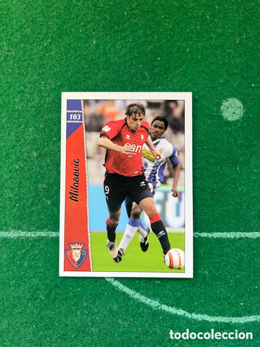 Football Stickers: 103 MILOSEVIC OSASUNA LAS FICHAS DE LA LIGA 2006 2007 MUNDICROMO