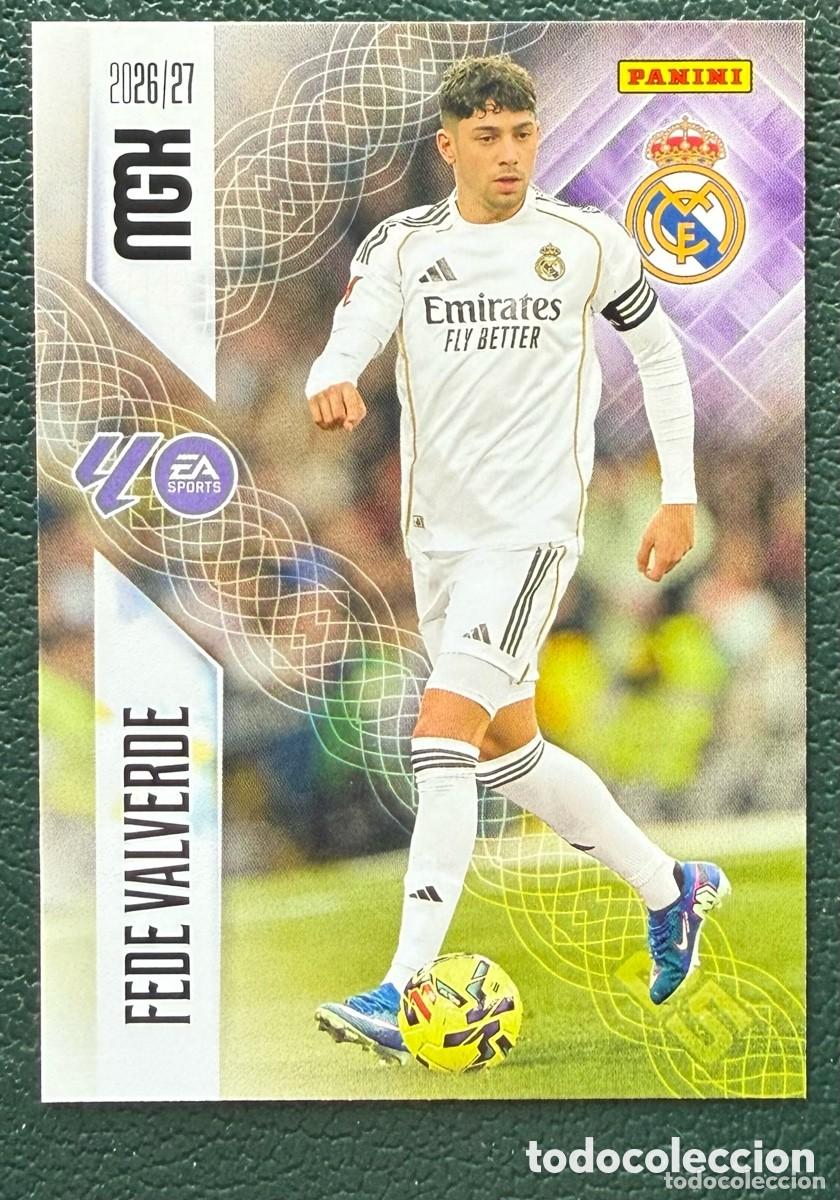 Cartes &agrave; collectionner de Football: 226 FEDE VALVERDE REAL MADRID FICHAS ALBUM MEGACRACKS 2026 2027 MGK 26 27