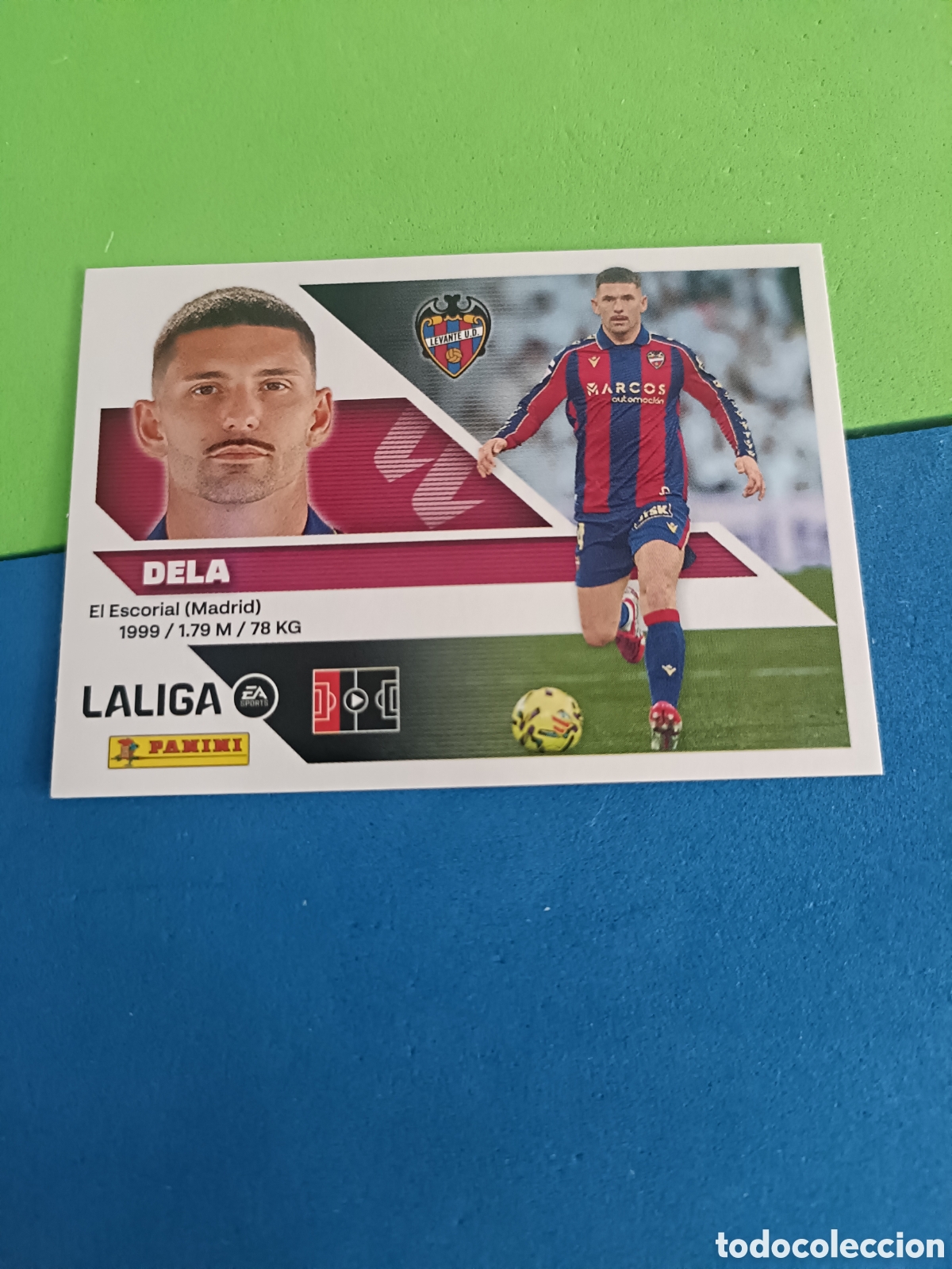 Cromos de f&uacute;tbol: Panini cromos stickers Liga este 2026 2027 26 27 - Levante 7 Dela