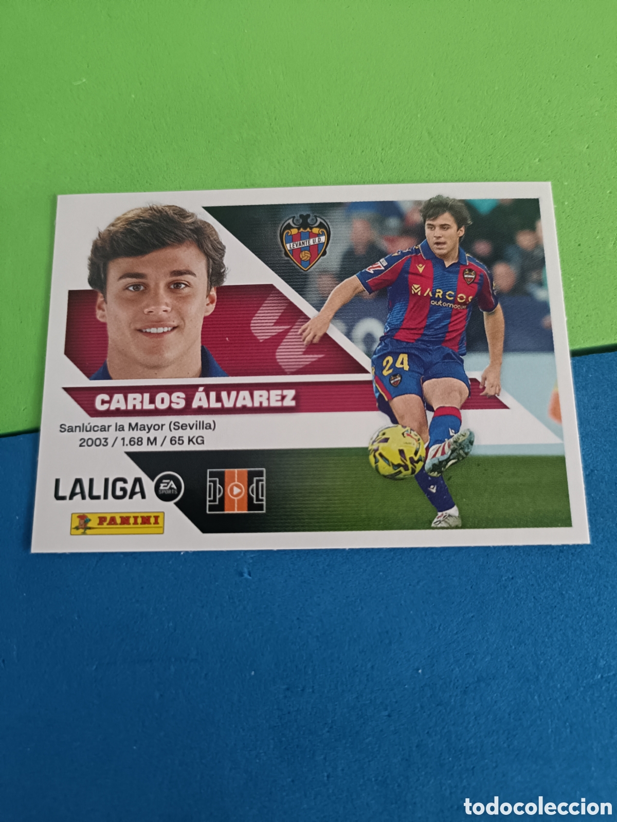 Cromos de f&uacute;tbol: Panini cromos stickers Liga este 2026 2027 26 27 - Levante 15 Carlos &Aacute;lvarez