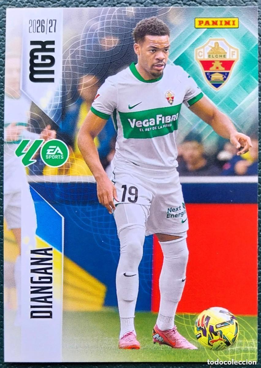 Cromos de f&uacute;tbol: 160 DIANGANA ELCHE CF FICHAS ALBUM MEGACRACKS 2026 2027 MGK 26 27