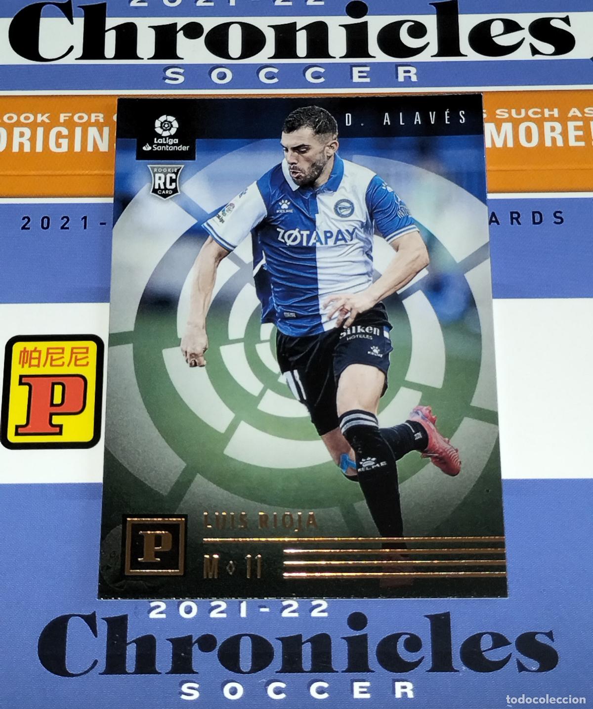 Cromos de f&uacute;tbol: N&ordm; 25 LUIS RIOJA RC ROOKIE ALAVES CARD CHRONICLES LA LIGA SOCCER 2021 2022 21 22 PANINI