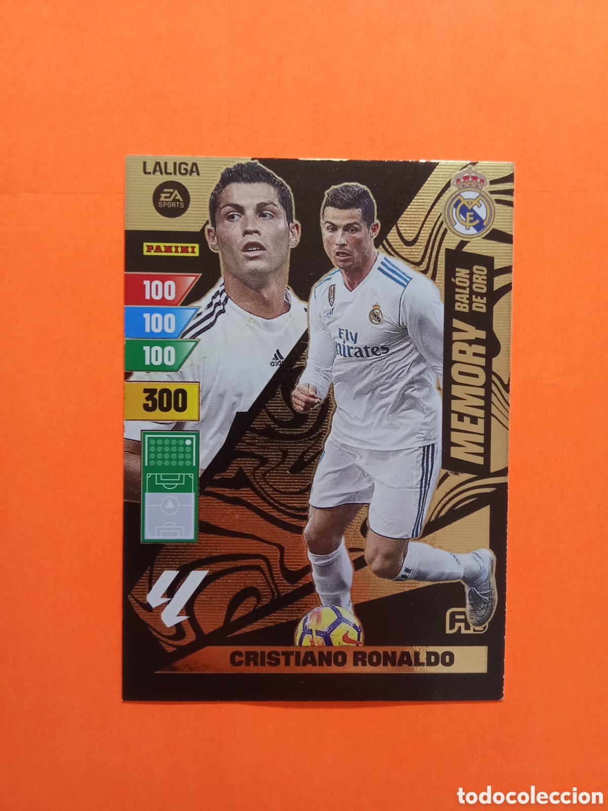 Cromos de f&uacute;tbol: MEMORY BALON ORO CRISTIANO RONALDO REAL MADRIDw ADRENALYN 23-24 VER FOTOS