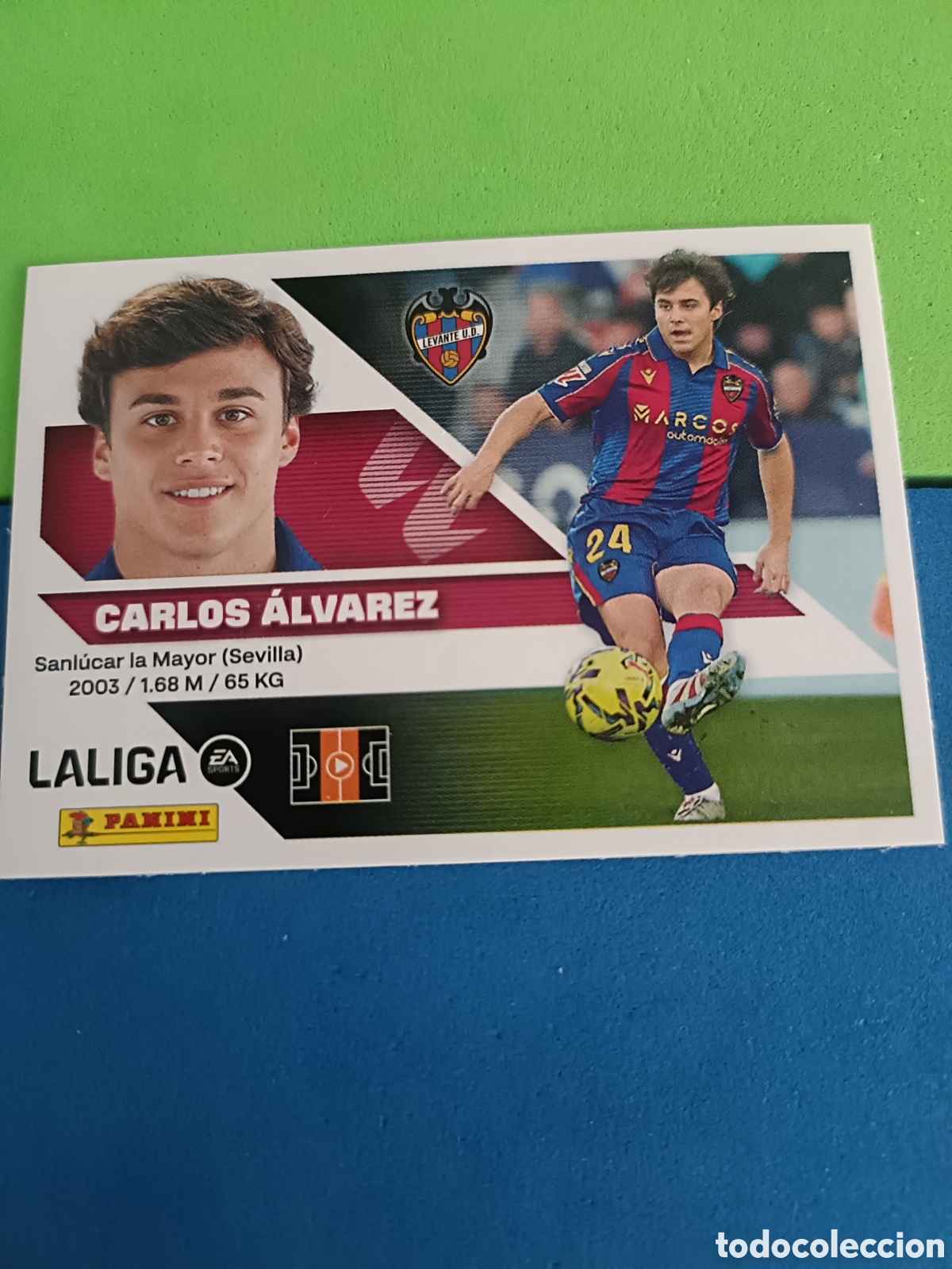 Cromos de f&uacute;tbol: Panini cromos stickers Liga este 2026 2027 26 27 - Levante 15 Carlos &Aacute;lvarez
