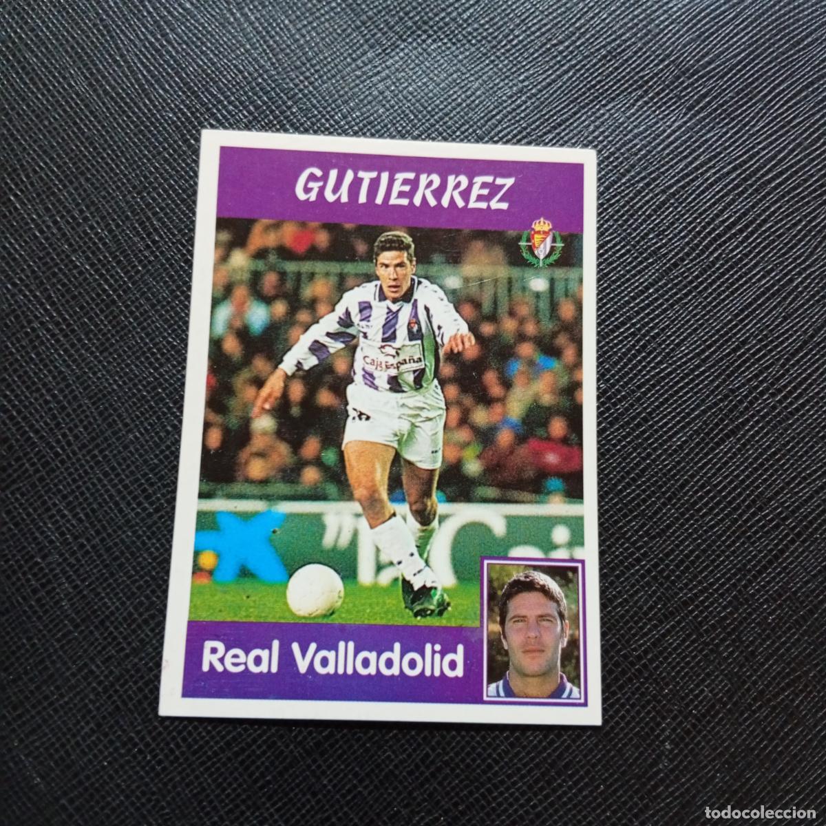 Cromos de f&uacute;tbol: 104 GUTIERREZ VALLADOLID PANINI 1997 1998 CROMO 97 98 FUTBOL - SIN PEGAR - A91 PG6
