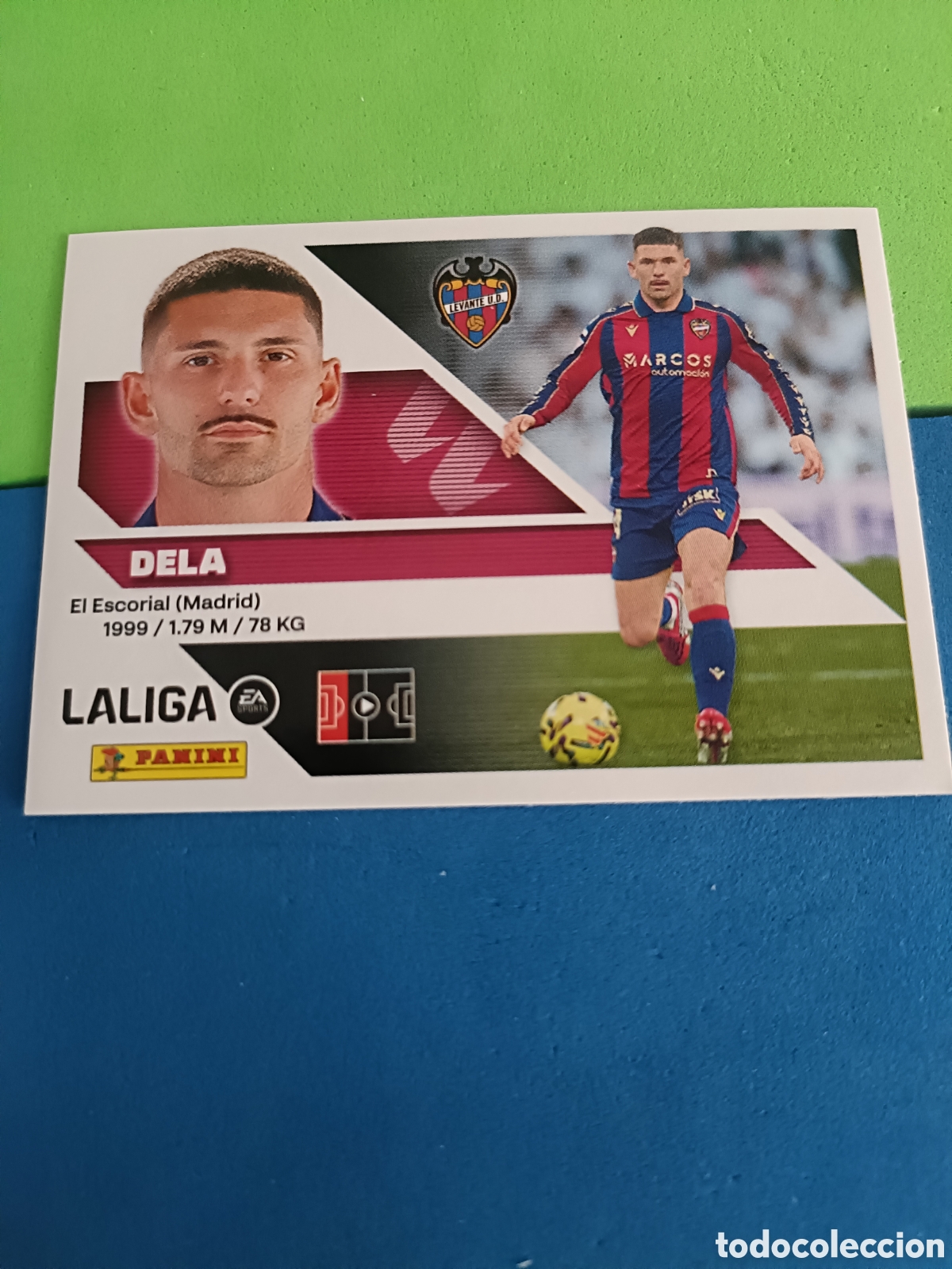 Cromos de f&uacute;tbol: Panini cromos stickers Liga este 2026 2027 26 27 - Levante 7 Dela