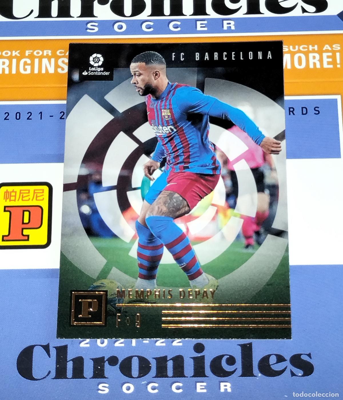 Cromos de f&uacute;tbol: N&ordm; 27 MEMPHIS DEPAY FC BARCELONA CARD CHRONICLES LA LIGA SOCCER 2021 2022 21 22 PANINI