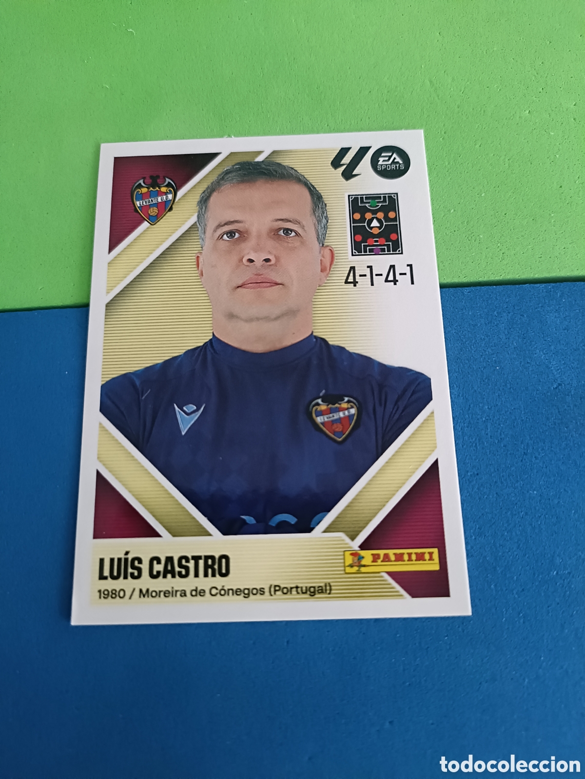 Cromos de f&uacute;tbol: Panini cromos stickers Liga este 2026 2027 26 27 - Levante Entrenador 2 Luis Castro