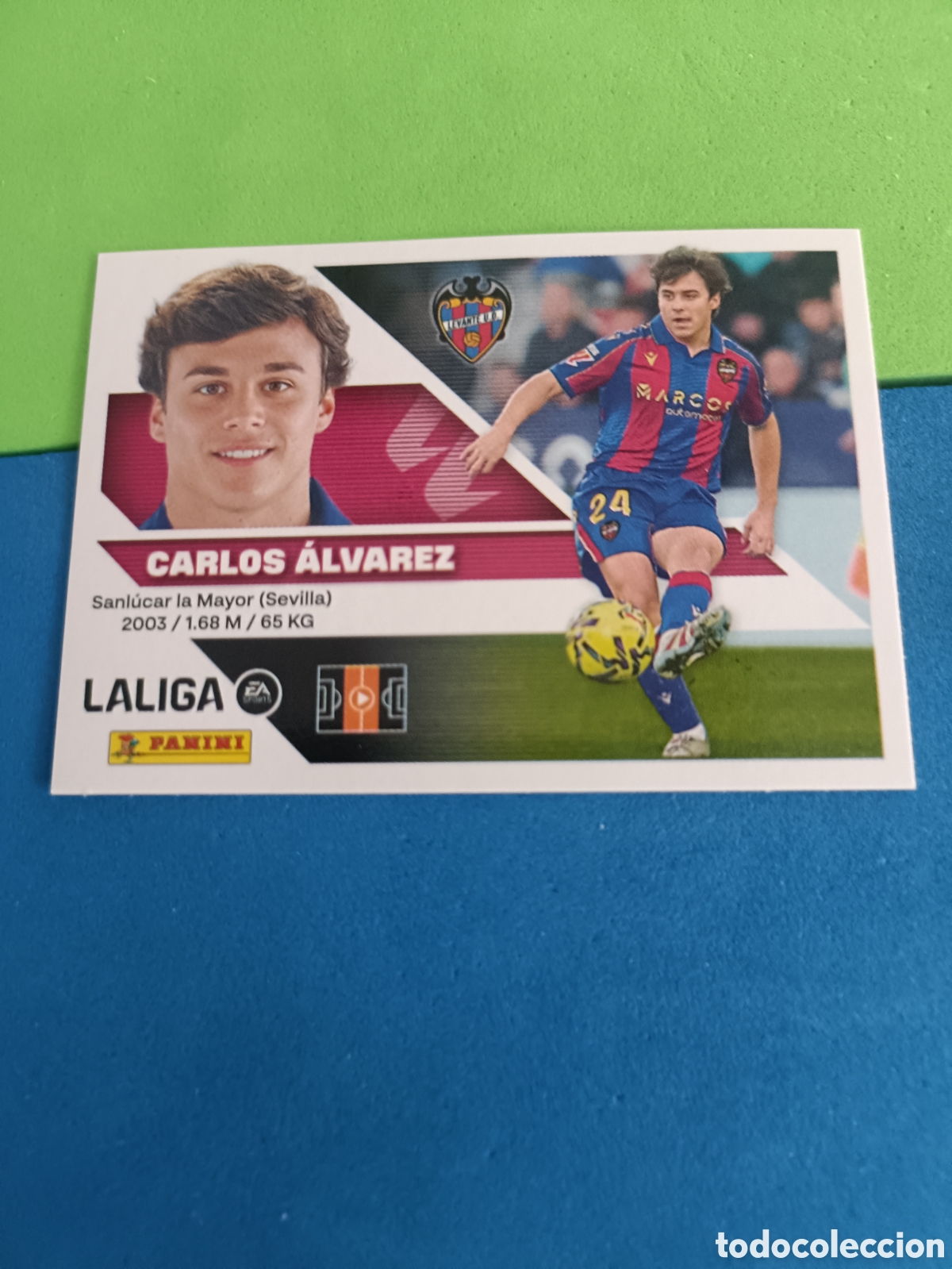 Cromos de f&uacute;tbol: Panini cromos stickers Liga este 2026 2027 26 27 - Levante 15 Carlos &Aacute;lvarez