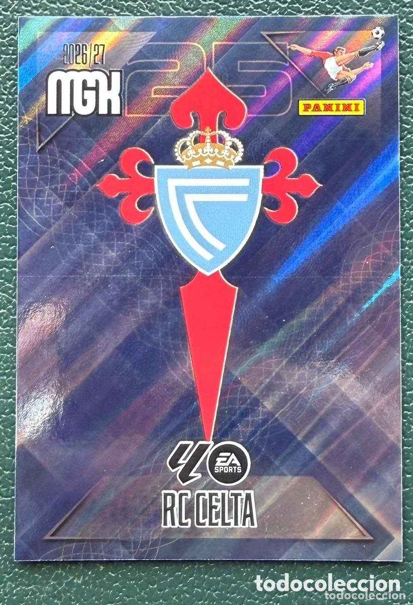 Cromos de f&uacute;tbol: 109 ESCUDO CELTA DE VIGO FICHAS ALBUM MEGACRACKS 2026 2027 MGK 26 27