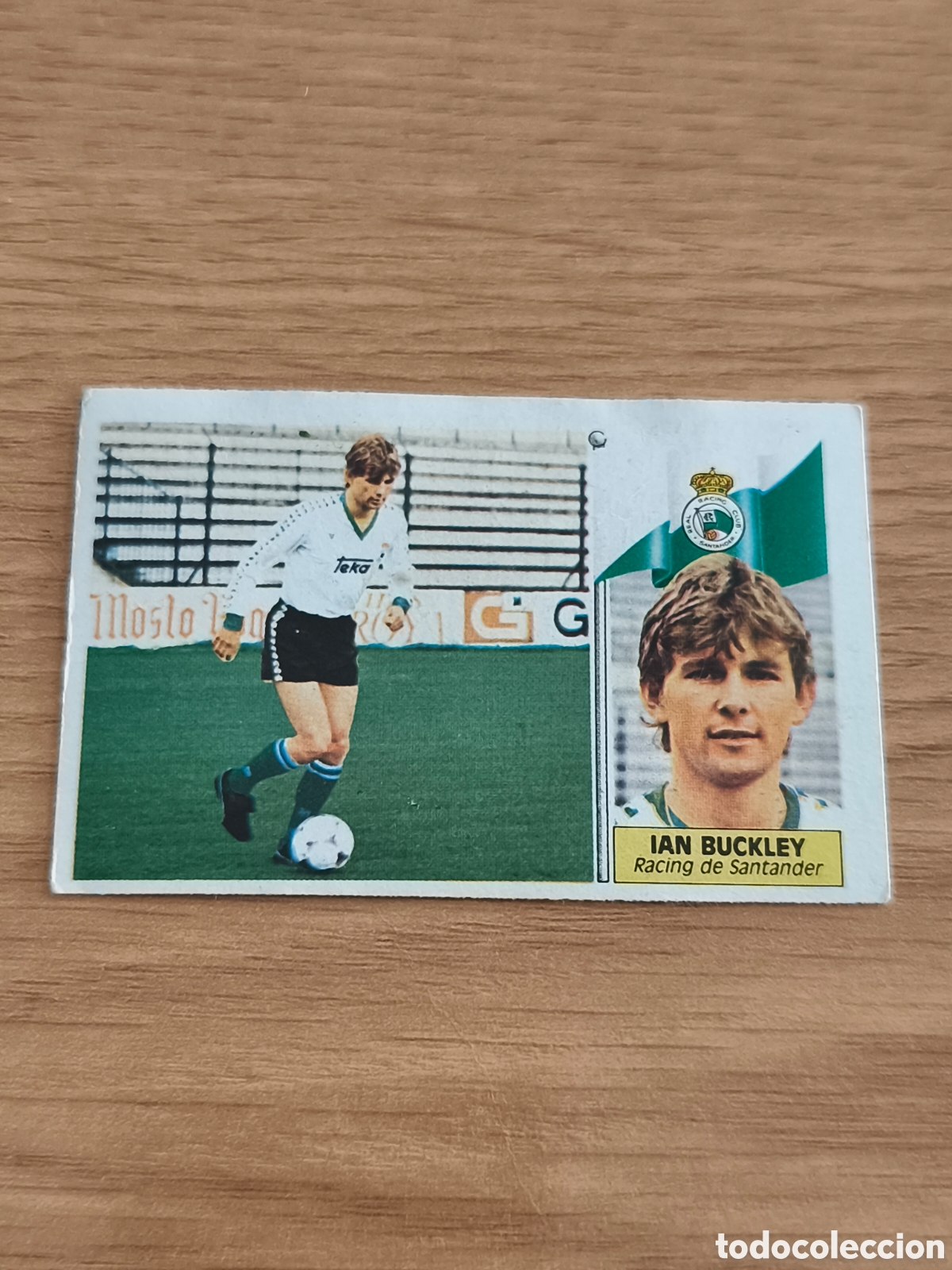 Cromos de f&uacute;tbol: Este liga 86/87 COLOCA IAN BUCKLEY Racing de Santander Dif&iacute;cil Despegado