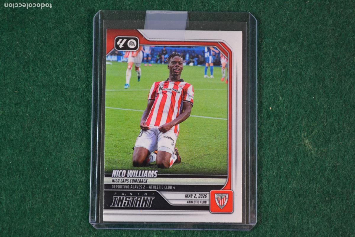 Figurine di Calcio: PANINI INSTANT LA LIGA 2025-26 - 3 NICO WILLIAMS (ATHLETIC DE BILBAO) NUMERADA /100