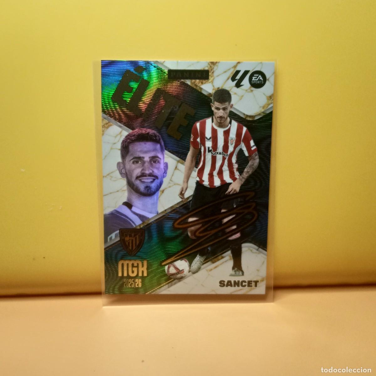 Cromos de f&uacute;tbol: MEGACRACKS 2025 2026 25 26 (&Eacute;LITE POWER) ATHLETIC DE BILBAO SANCET P 17