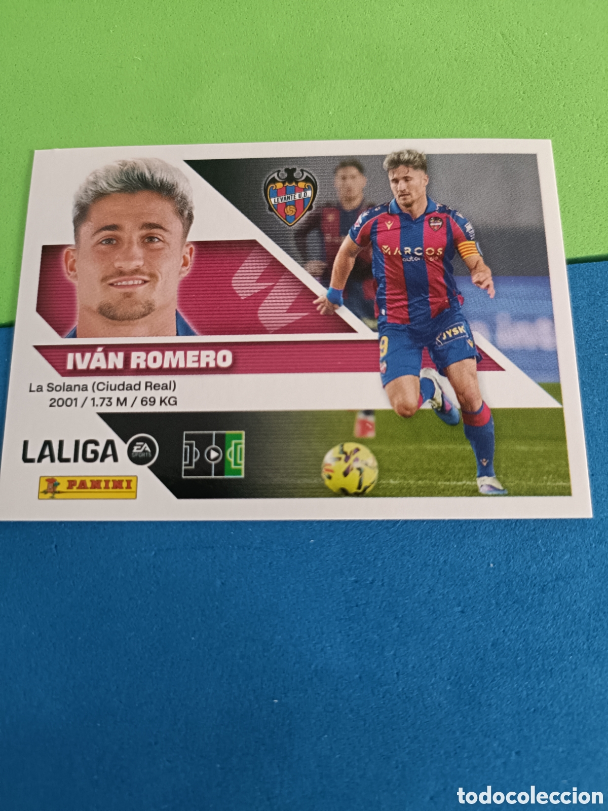 Cromos de f&uacute;tbol: Panini cromos stickers Liga este 2026 2027 26 27 - Levante 18 Iv&aacute;n Romero