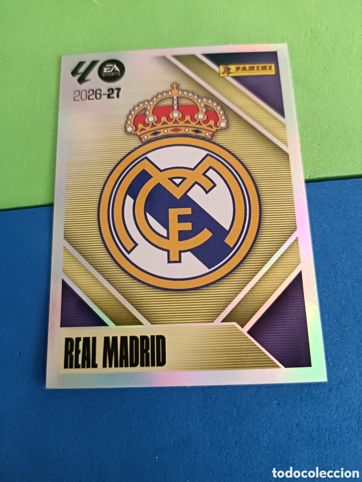 Figurine di Calcio: Panini cromos stickers Liga este 2026 2027 26 27 - Real Madrid 1 escudo