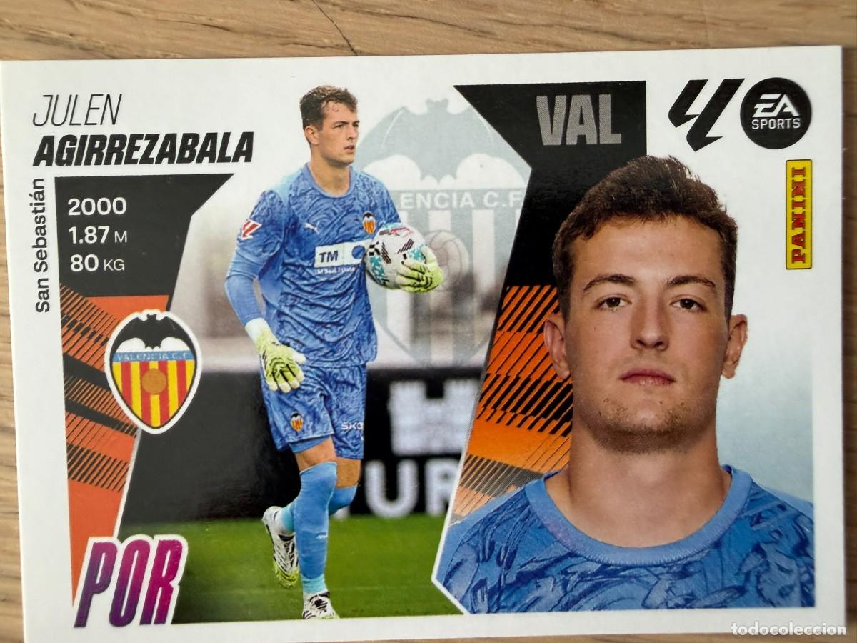 Figurine di Calcio: 4 AGIRREZABALA VALENCIA 25 26 2025 2026 LIGA EA SPORTS COLECCIONES ESTE SIN PEGAR STICKER