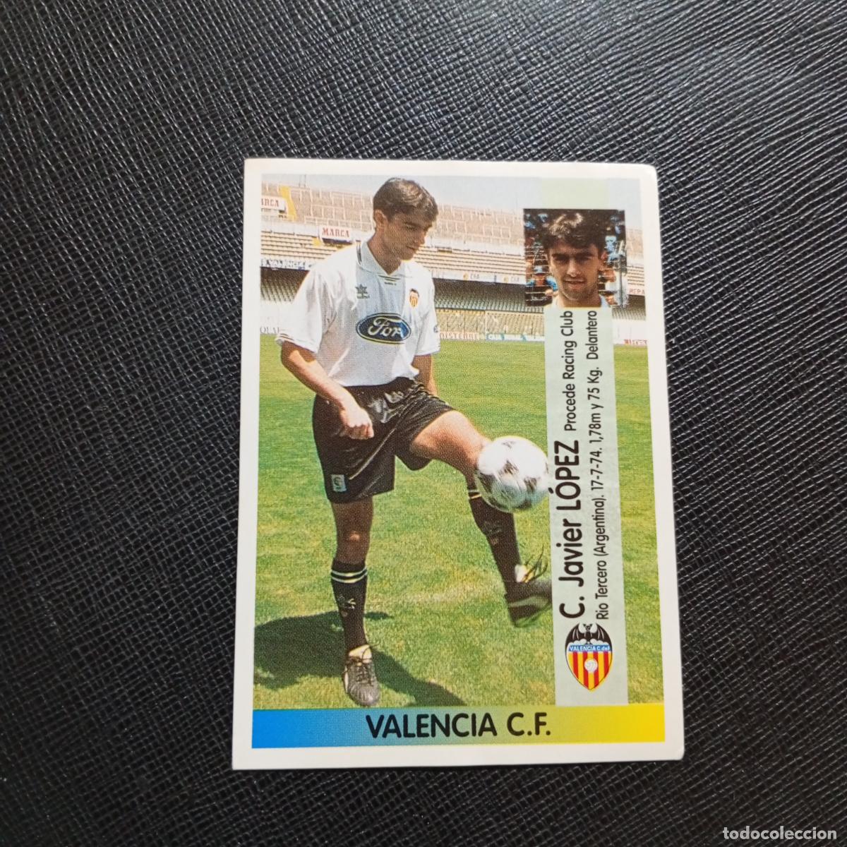Cromos de f&uacute;tbol: 27 CLAUDIO LOPEZ VALENCIA PANINI 1996 1997 CROMO 96 97 FUTBOL - SIN PEGAR - A91 PG13