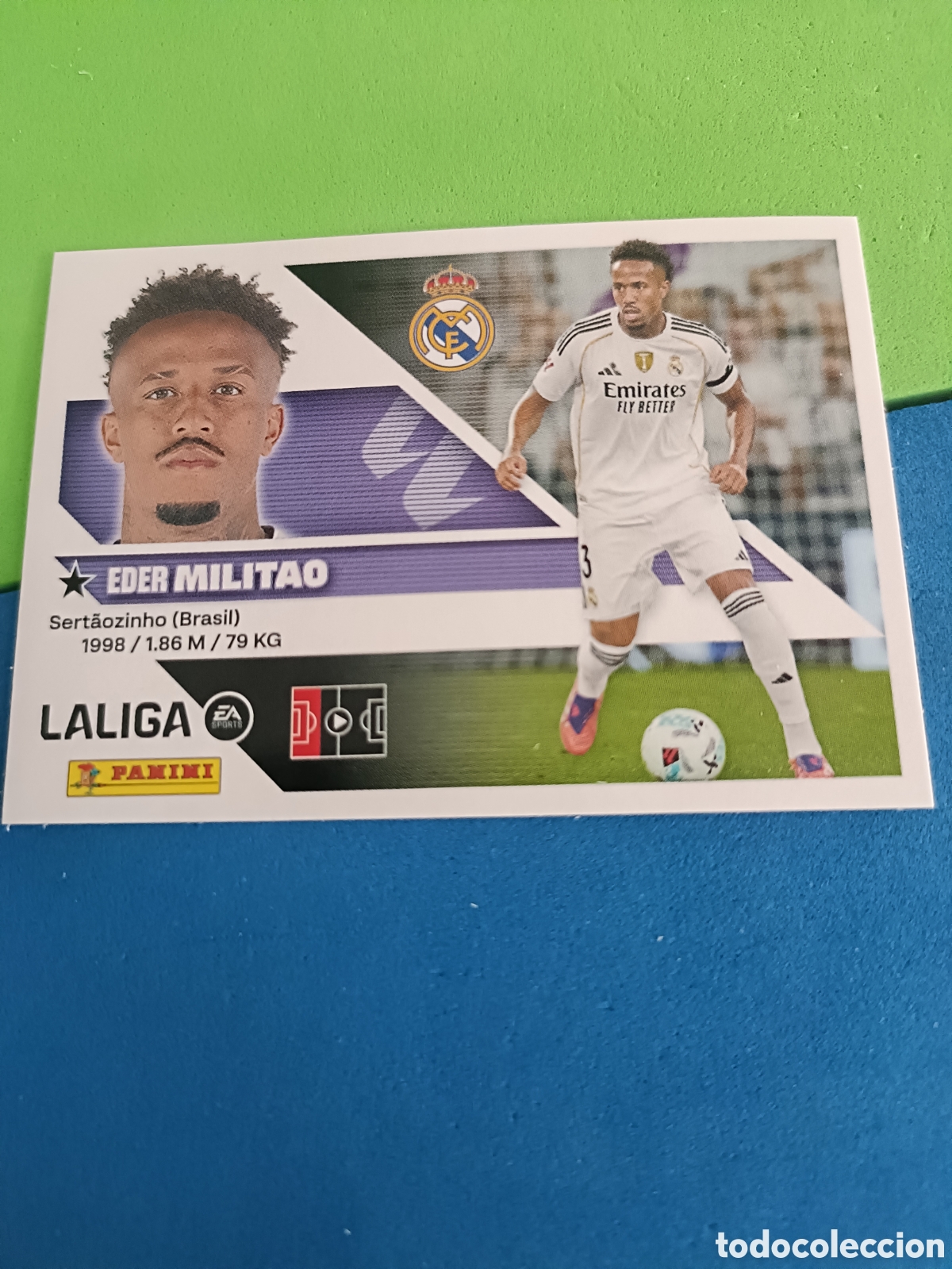 Cromos de f&uacute;tbol: Panini cromos stickers Liga este 2026 2027 26 27 - Real Madrid 6 Militao