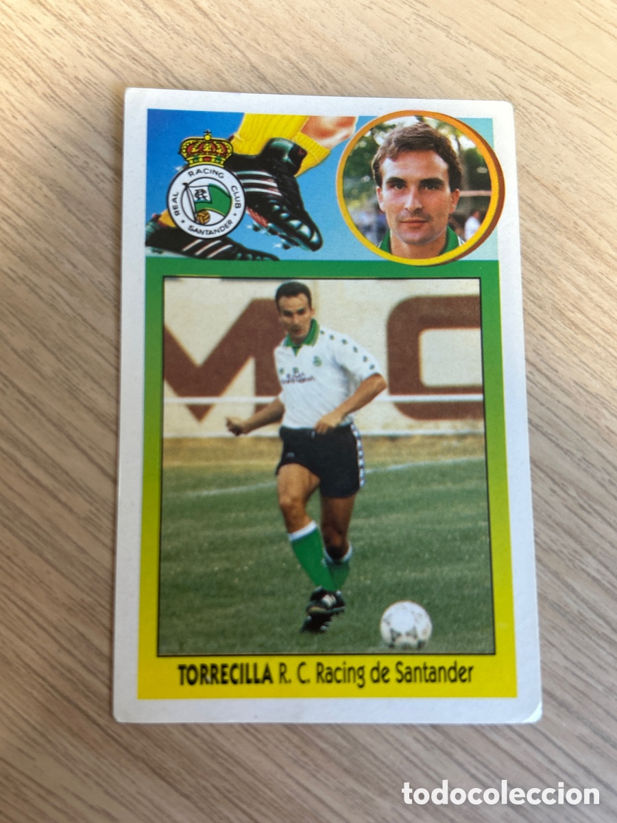 Cromos de f&uacute;tbol: TORRECILLA RACING SANTANDER FICHAJE 21 ADHESIVO LIGA ESTE 1993 1994 93 94 NUNCA PEGADO SIN PEGAR