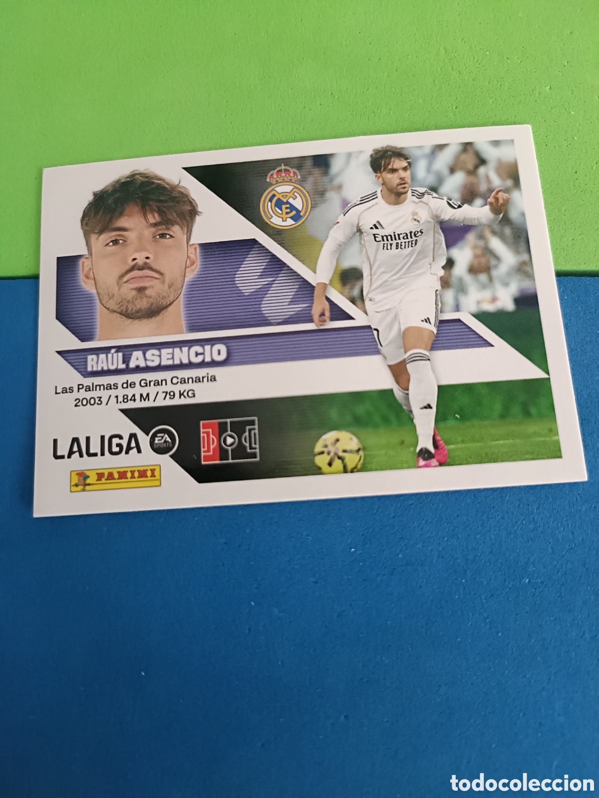 Cromos de f&uacute;tbol: Panini cromos stickers Liga este 2026 2027 26 27 - Real Madrid 7 Asencio
