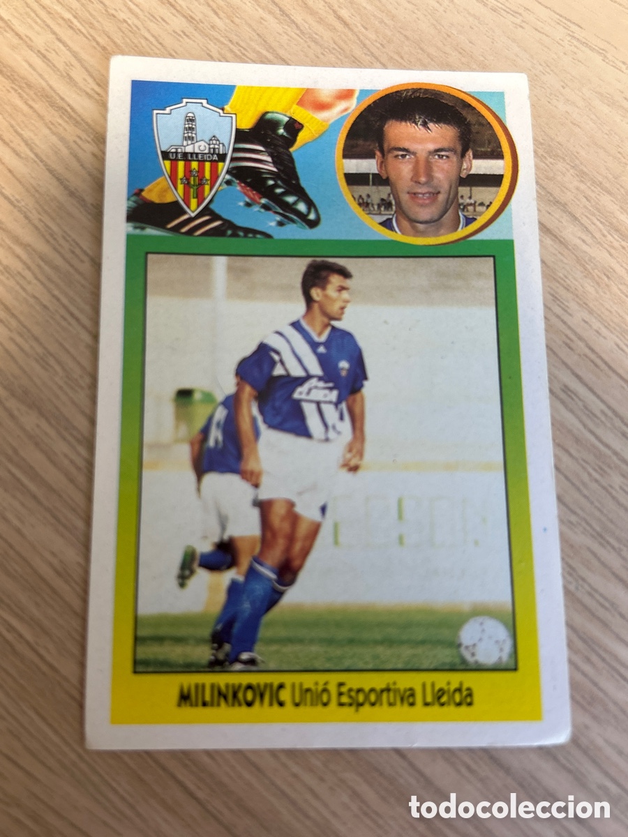Cromos de f&uacute;tbol: MILINKOVIC U. D. LLEIDA ADHESIVO LIGA ESTE 1993 1994 93 94 NUNCA PEGADO SIN PEGAR