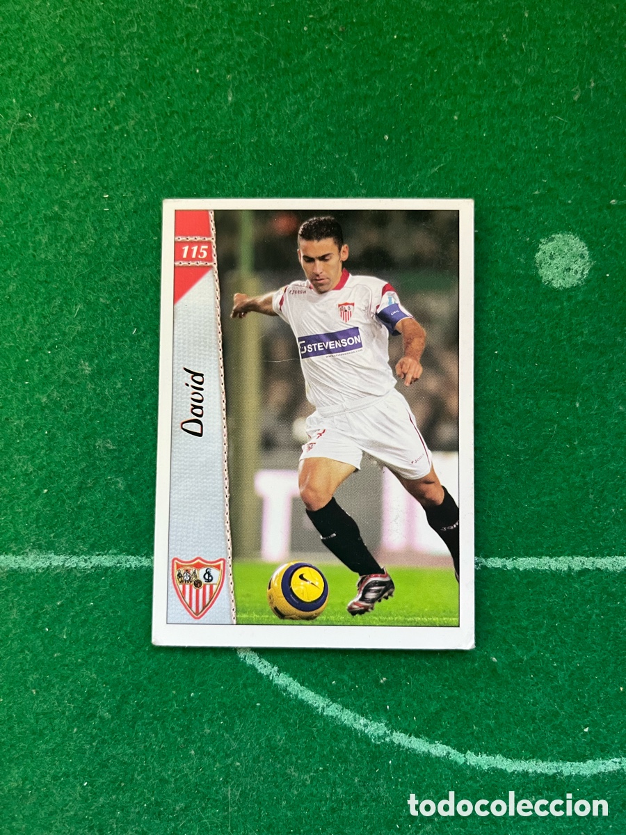 Cromos de f&uacute;tbol: 115 DAVID SEVILLA LAS FICHAS DE LA LIGA 2006 2007 MUNDICROMO