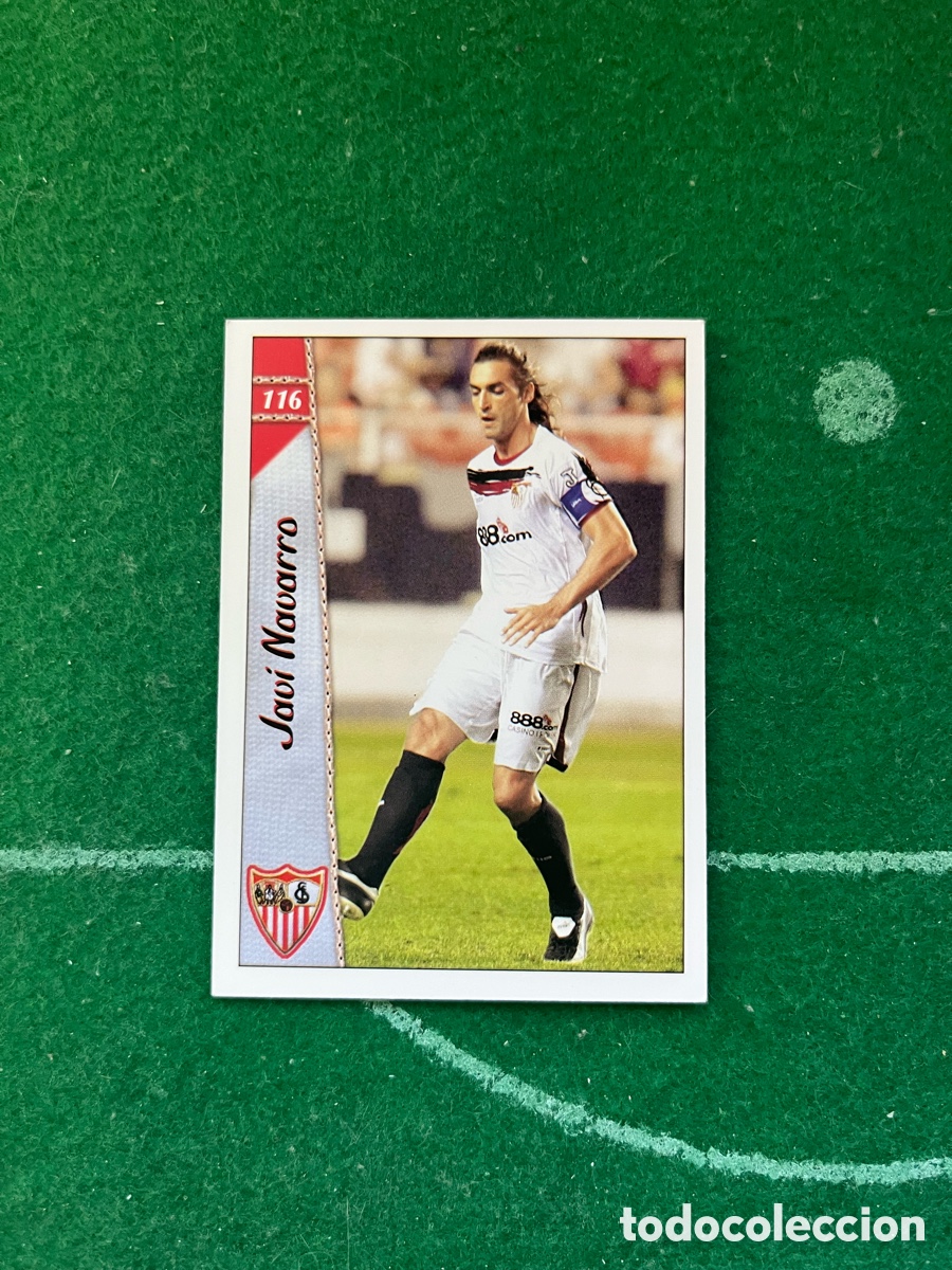 Cromos de f&uacute;tbol: 116 JAVI NAVARRO SEVILLA LAS FICHAS DE LA LIGA 2006 2007 MUNDICROMO