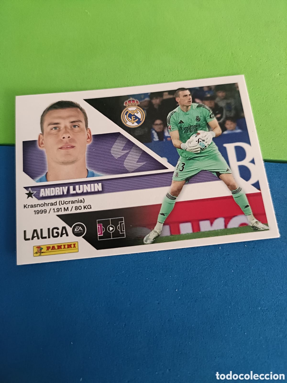 Cromos de f&uacute;tbol: Panini cromos stickers Liga este 2026 2027 26 27 - Real Madrid 4 Lunin
