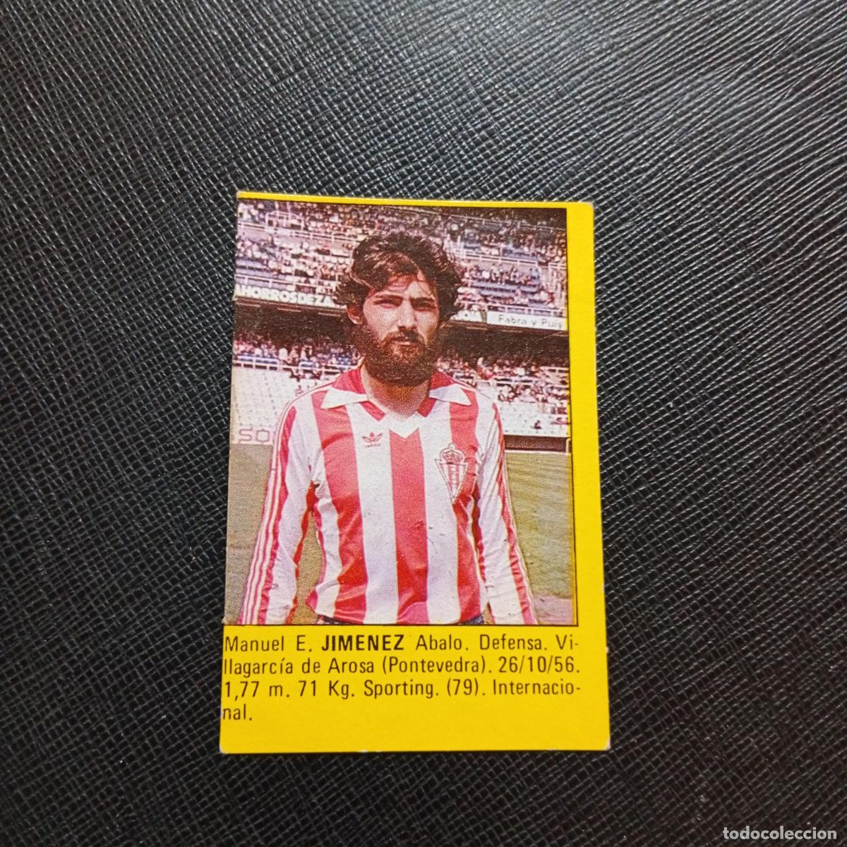 Cromos de f&uacute;tbol: JIMENEZ SPORTING GIJON ROLLAN 1983 1984 CROMO FUTBOL 83 84 LIGA - DESPEGADO - A91 PG16