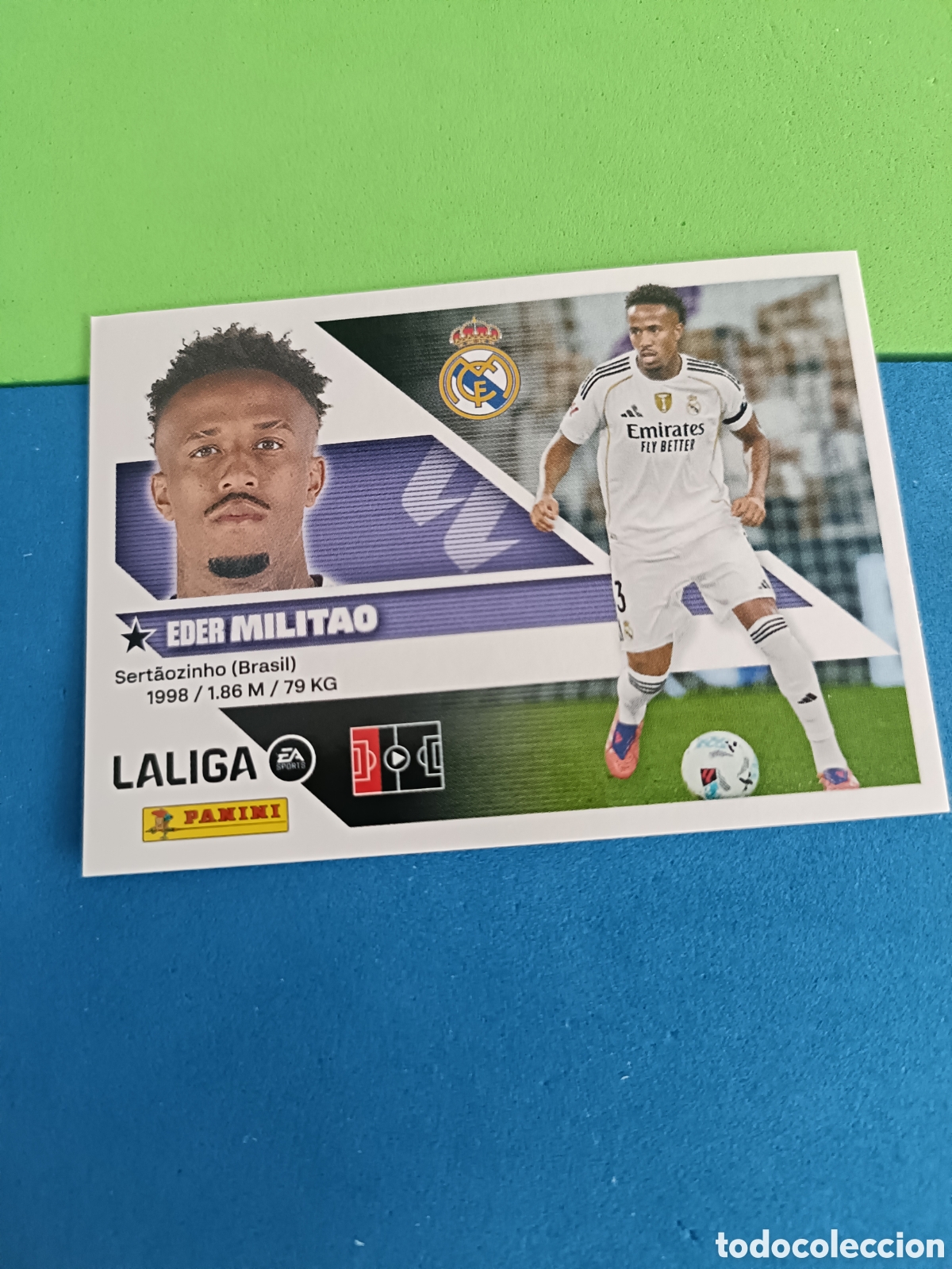 Cromos de f&uacute;tbol: Panini cromos stickers Liga este 2026 2027 26 27 - Real Madrid 6 Militao