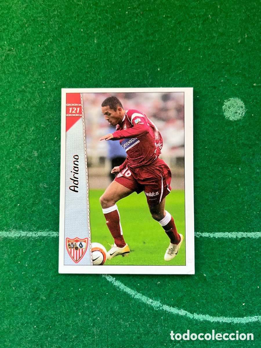 Cromos de f&uacute;tbol: 121 ADRIANO SEVILLA LAS FICHAS DE LA LIGA 2006 2007 MUNDICROMO