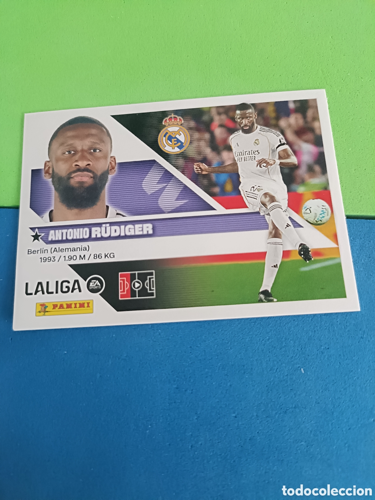 Cromos de f&uacute;tbol: Panini cromos stickers Liga este 2026 2027 26 27 - Real Madrid 8 R&uuml;diger