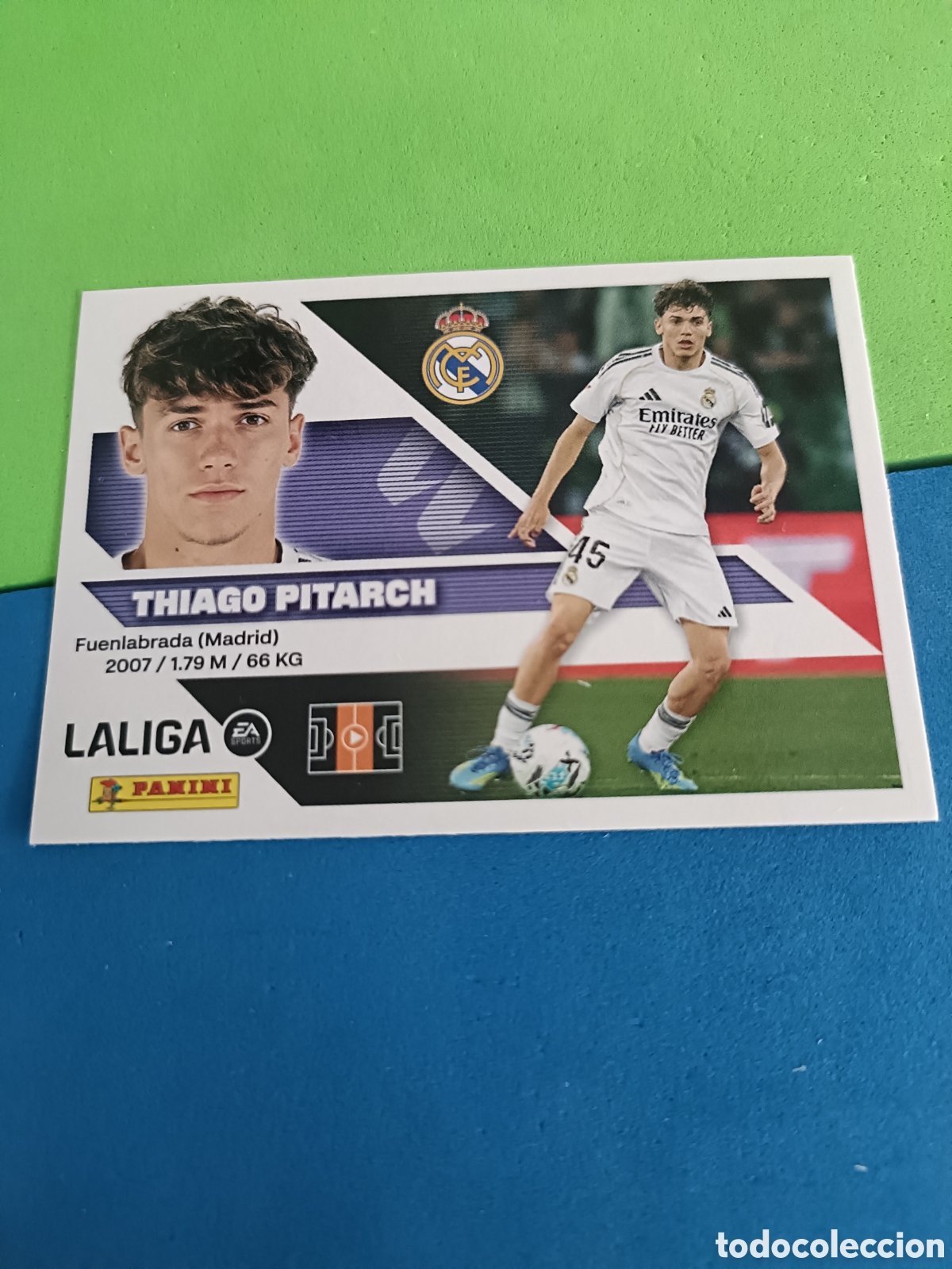 Cromos de f&uacute;tbol: Panini cromos stickers Liga este 2026 2027 26 27 - Real Madrid 15B Thiago Pitarch