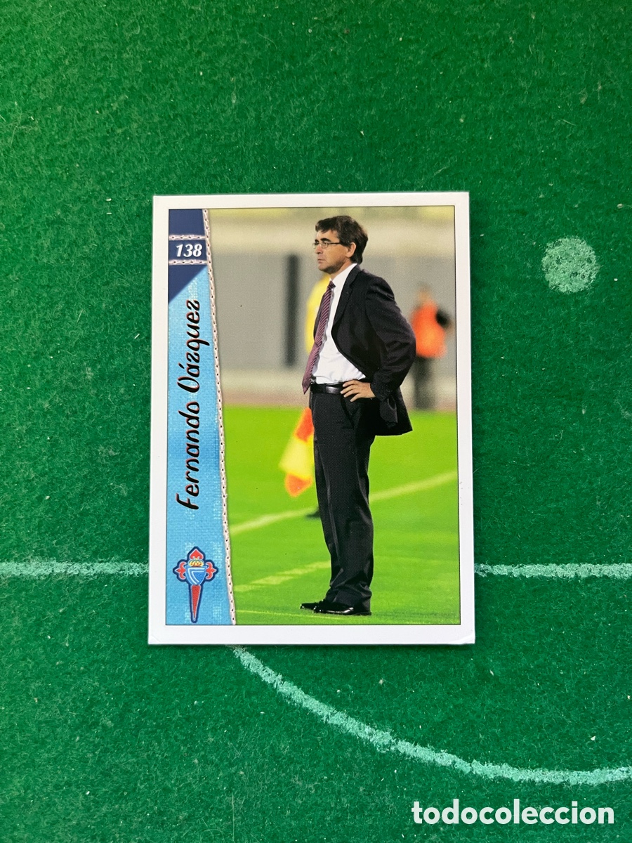 Football Stickers: 138 FERNANDO V&Aacute;ZQUEZ CELTA DE VIGO LAS FICHAS DE LA LIGA 2006 2007 MUNDICROMO ENTRENADOR