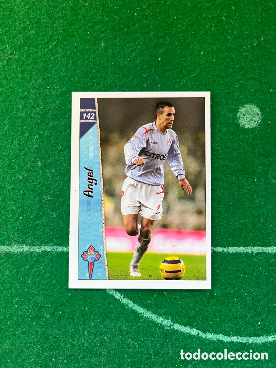 Football Stickers: 142 ANGEL CELTA DE VIGO LAS FICHAS DE LA LIGA 2006 2007 MUNDICROMO